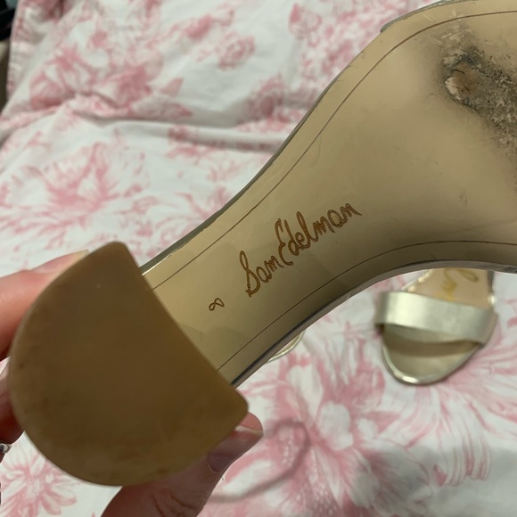 Sam Edelman Gold Heels - Picture 6 of 8
